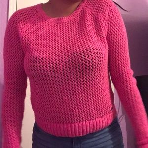 Pink knit Hollister sweater